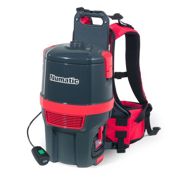 Numatic RSB150NX Cordless Backpack Battery Vacuum Cleaner with 2 Batteries
