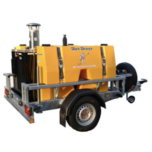 Dirt Driver SSNDHM.ST Slow Speed Trailer Mounted, Diesel Hot Pressure Washer