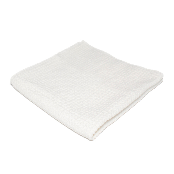 Mammoth All-White Glass Towel - Waffle Weave Microfibre Cloth