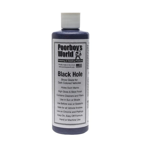 Poorboy's World Black Hole - Show Glaze for Dark Cars 16oz 473ml